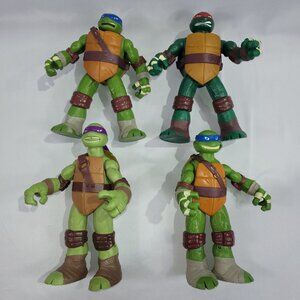 TMNT Teenage Mutant Ninja Turtles 11" Lot 4 2012 2014 Action Figures Playmates